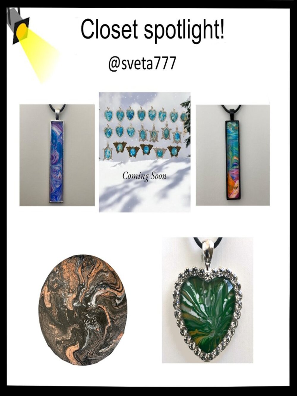 Check out @sveta777 for Beautiful Hand Crafted Jewerly and Wall Art